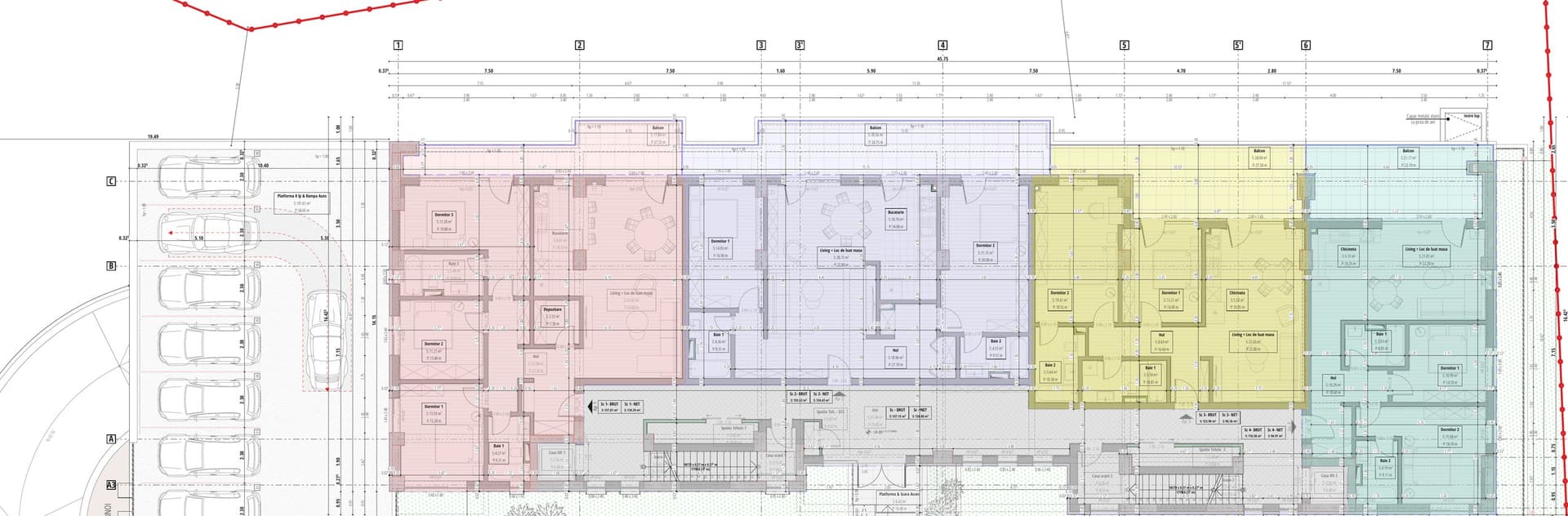 Planul etajului 0